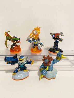 Skylanders Giants 2012 Orange Base Lot Ignitor Jet Flameslinger Sprocket Bundle